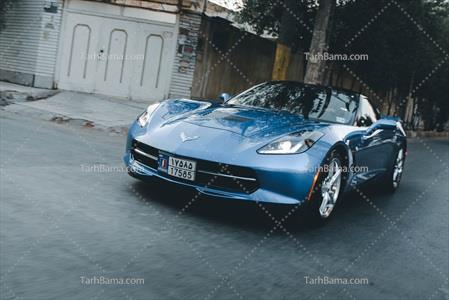تصویر با کیفیت ماشین لوکس آبی